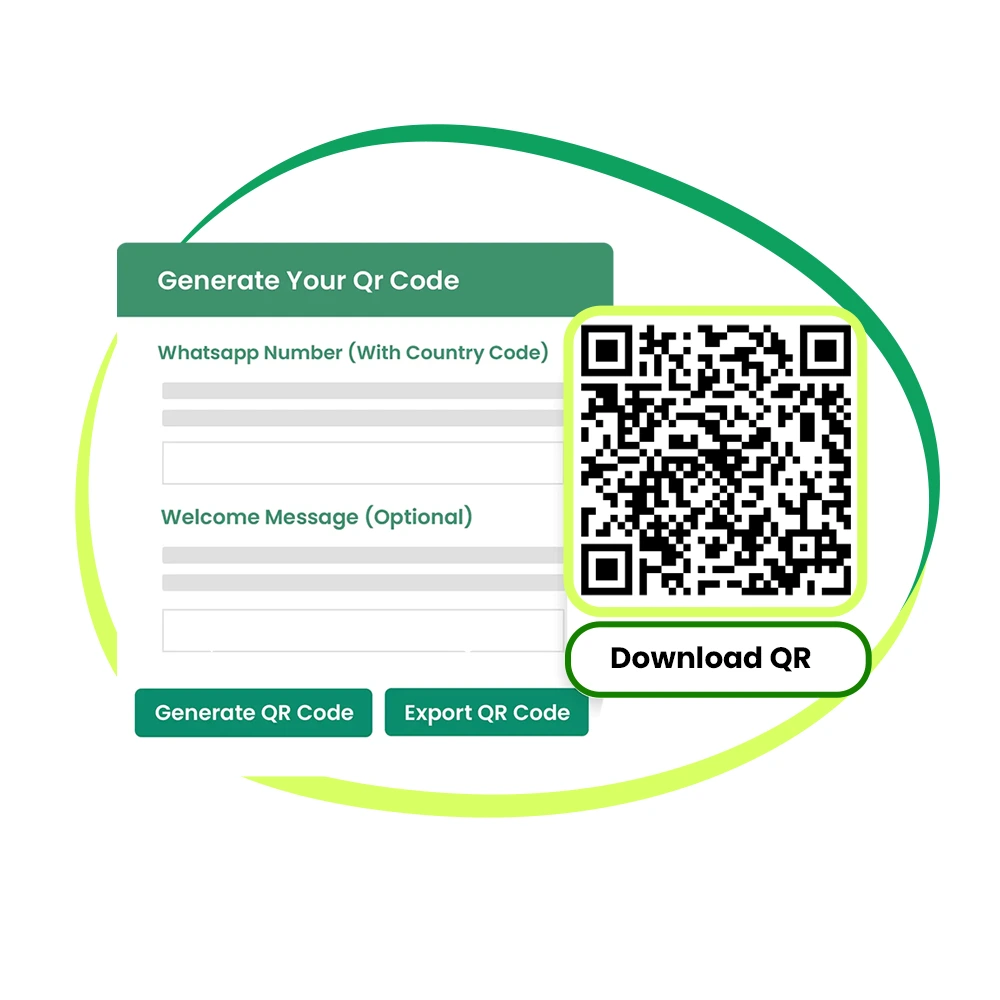 WhatsApp QR generator visual