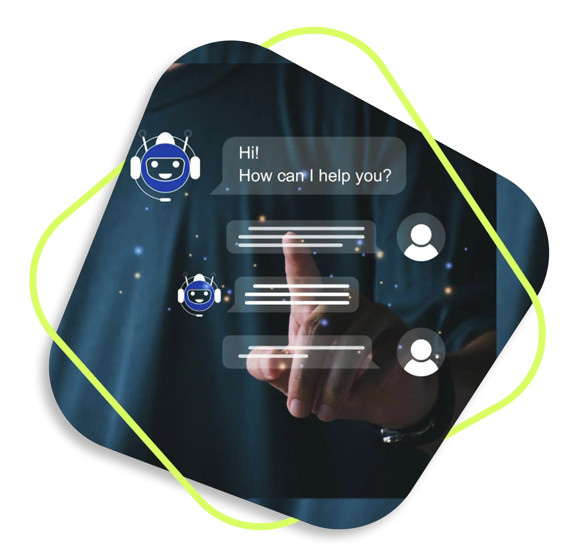 Bizreach.ai AI chatbot visual
